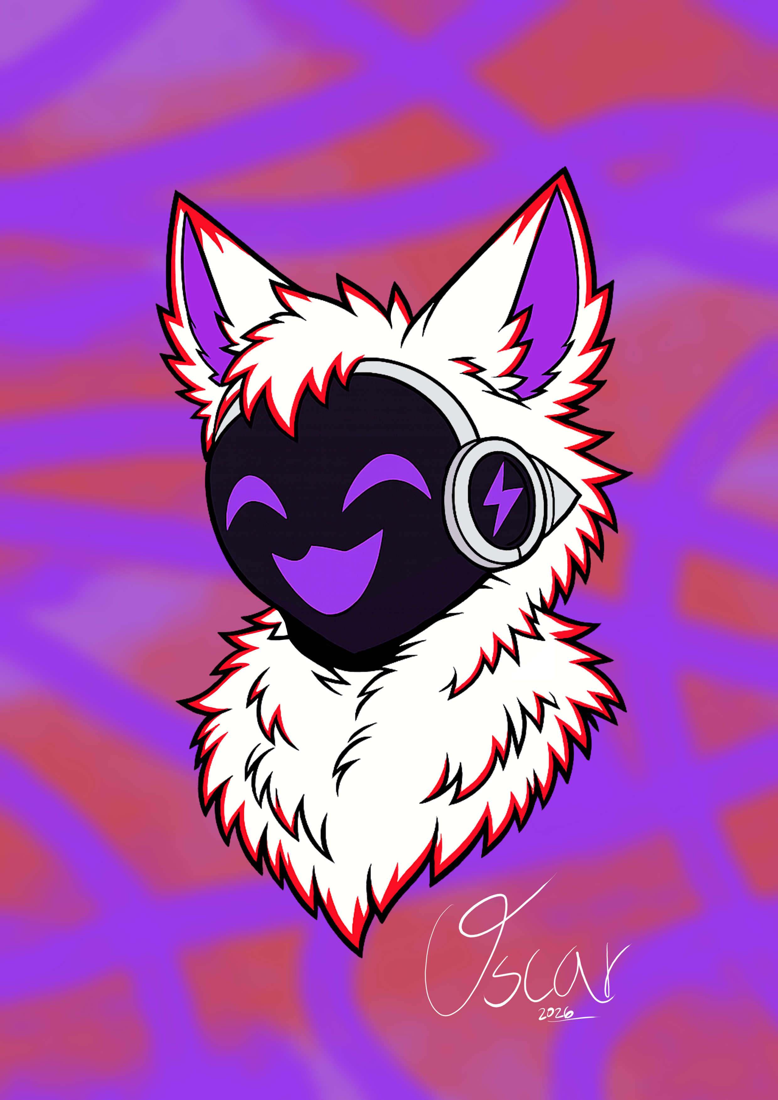 Glux's headshot with background