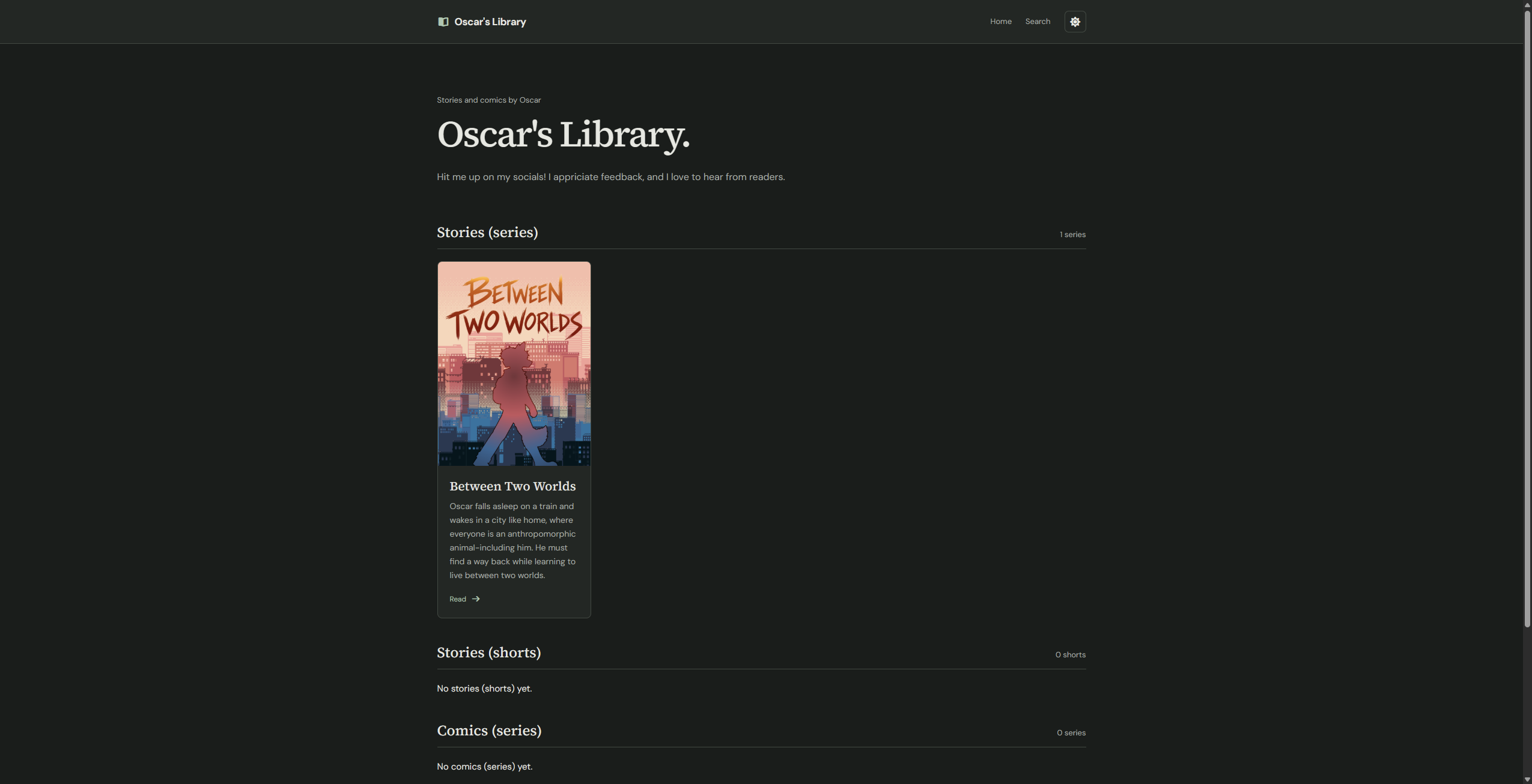Oscar's Library project